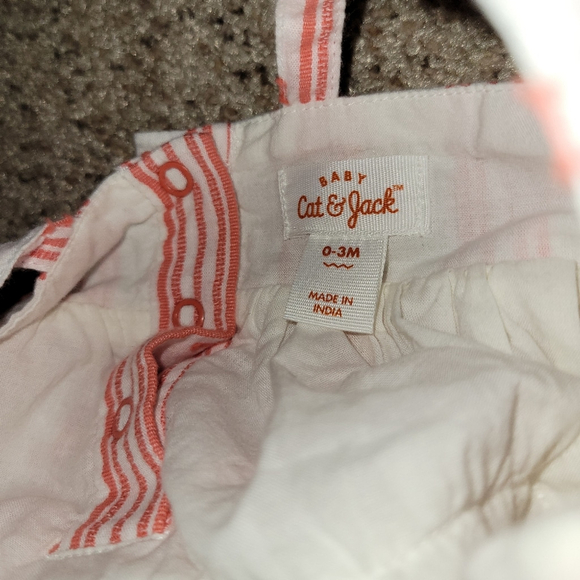 Newborn Coral Sundress Pant Set by Cat & Jack, Carter's - Picture 4 of 7